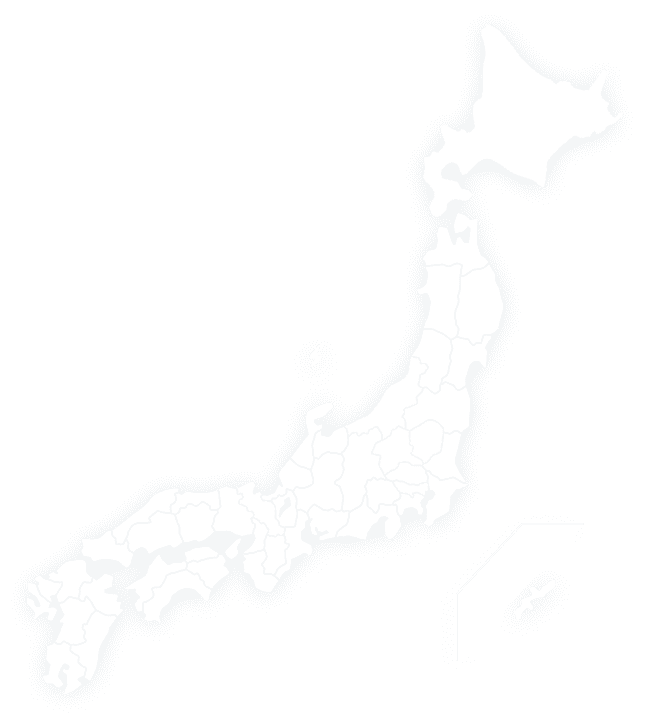 グループ施設のあるエリアを示した日本地図